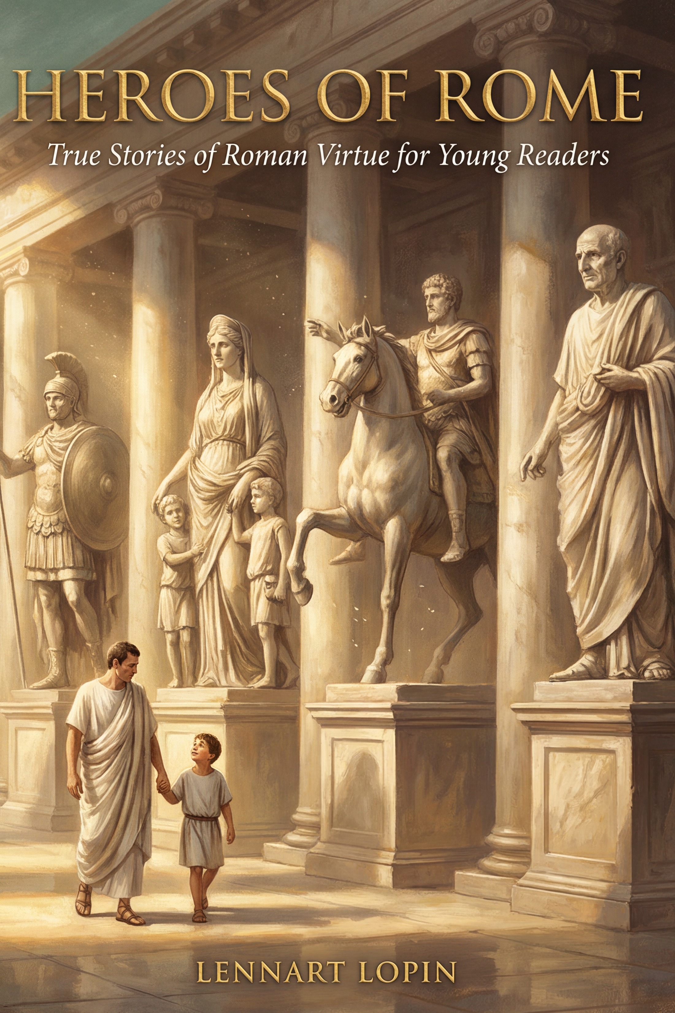 Heroes of Rome — true stories of Roman virtue for young readers, book cover