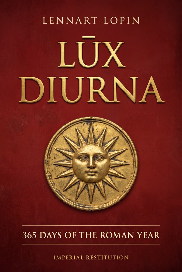 Lux Diurna — 365 Days of the Roman Year, daily Latin wisdom calendar book cover